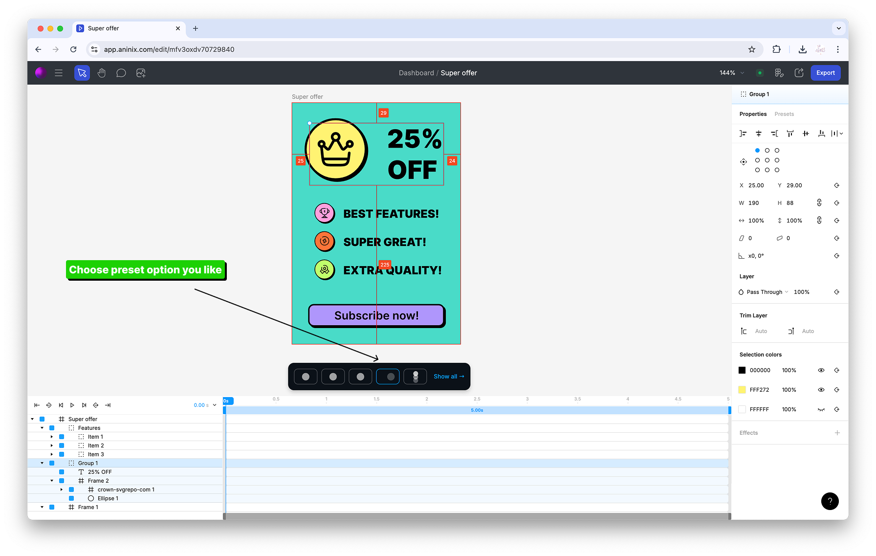 Preset 1 Header